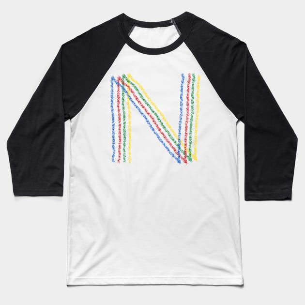 The letter N! Baseball T-Shirt by spinlifeapparel